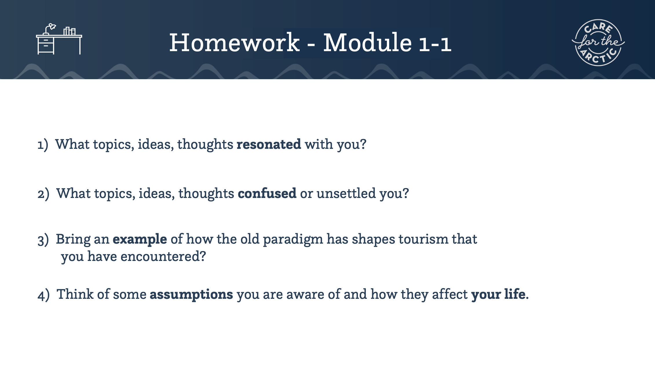 Homework introduction